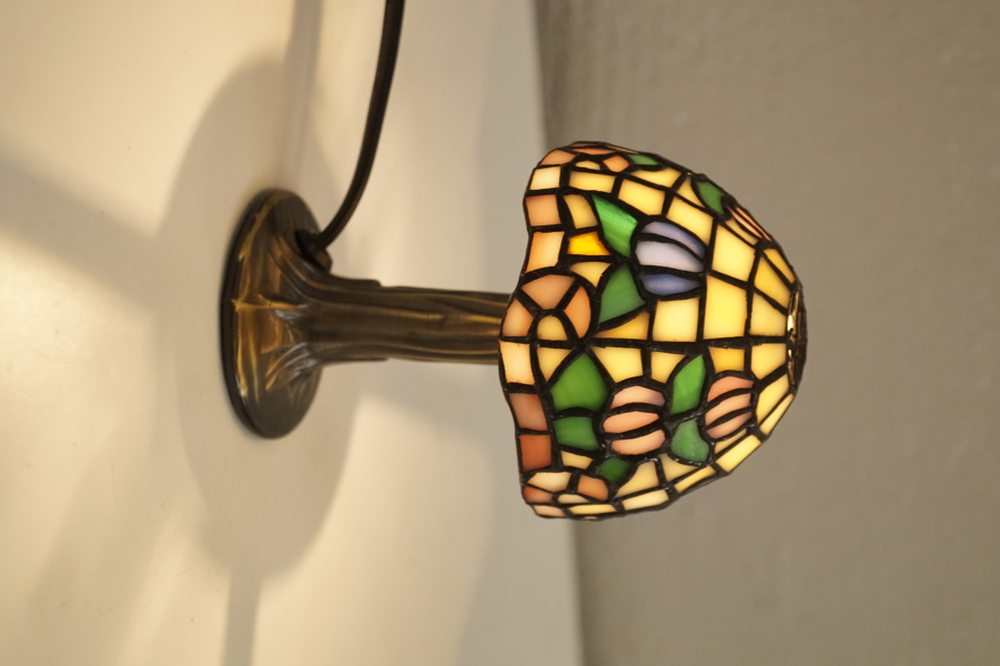 Liten Bordslampa tiffany-stil. A164