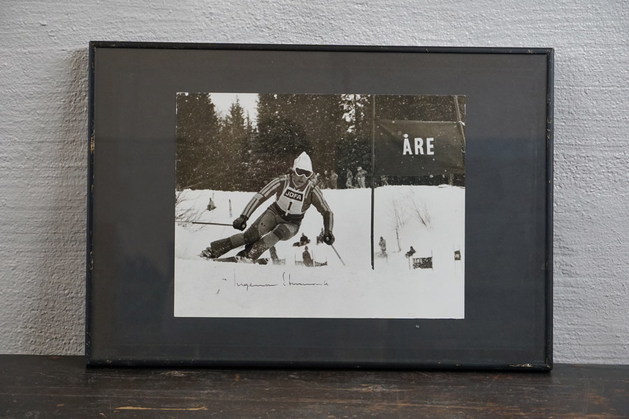 Ingemar Stenmark signerat foto 49,5x34,5cm. M61