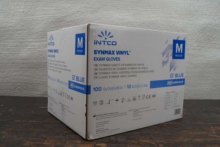 1000st Intco Synmax vinyl engångshandskar. A183