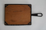 Bricka med handtag teak. A45