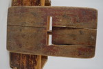 Mjölskäppa/trälåda med handtag och lock. B144