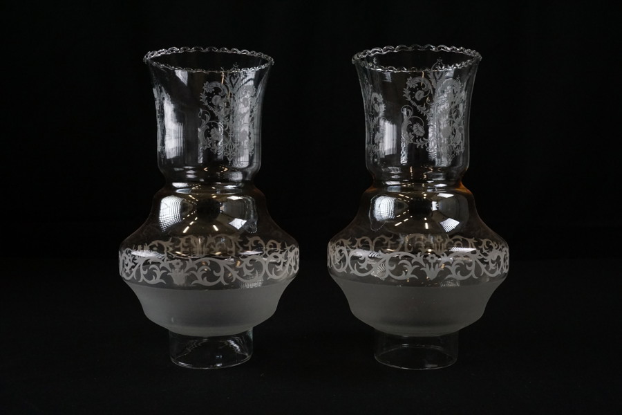 2st Lampskärmar glas. G64