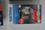 4st Förpackningar Philips LED Red Intense 12V P21W. D105