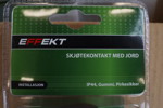6st Effekt skarvuttag med jord. D127