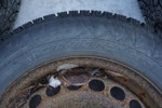 Vinterdäck/dubbdäck Pirelli 195/65R15 95T på fälg. B243