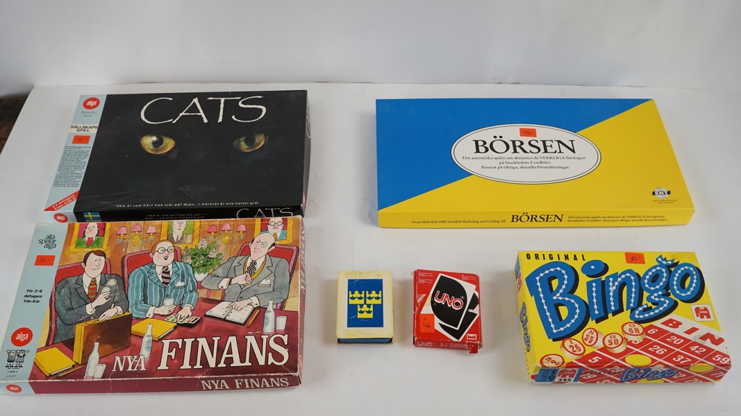 Sällskapsspel Börsen Uno Cats m.m. BC192