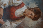Pierre Bonnevier signerad olja på duk (porträtt) 66x77cm. M22