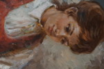 Pierre Bonnevier signerad olja på duk (porträtt) 66x77cm. M22