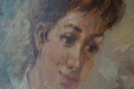 Pierre Bonnevier signerad olja på duk (porträtt) 66x77cm. M22