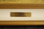Målning Hästar Vid Stallet J. W. C. Wahlblom. M63