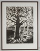Jan Naliwajko signerad litografi 6/30 (Övergiven gunga) 60x79cm. M49