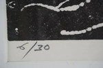 Jan Naliwajko signerad litografi 6/30 (Övergiven gunga) 60x79cm. M49