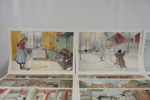 Carl Larsson samlingsmapp 12st reproduktioner. A276