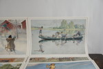 Carl Larsson samlingsmapp 12st reproduktioner. A276