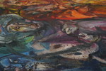 Jan Naliwajko signerad målning på duk (figurkomposition) 55x60cm. M3