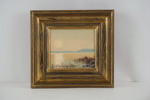 Ed Meyer Ryff monogramsignerad målning på duk 29,5x27,5cm. M20
