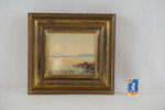 Ed Meyer Ryff monogramsignerad målning på duk 29,5x27,5cm. M20