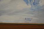 Bertil Ström signerad olja på pannå (vinterlandskap) 51x46cm. M31/