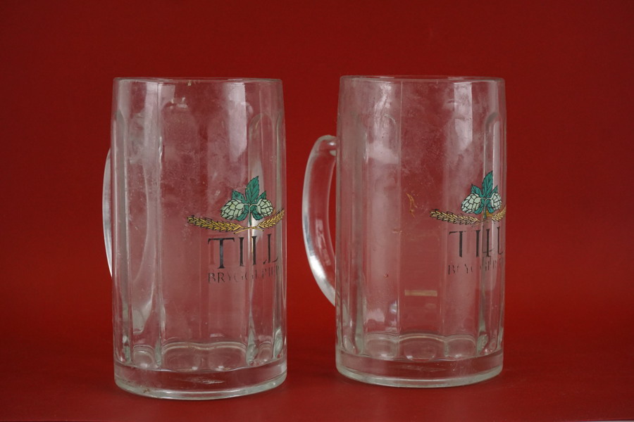 2st Till bryggerier ölglas. G1