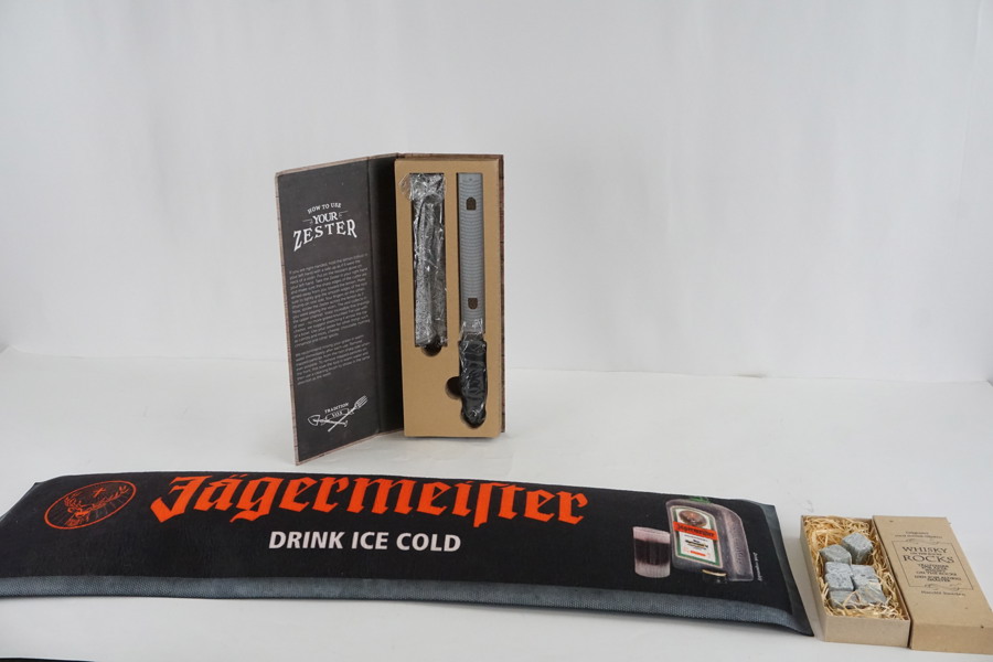 Zestjärn whiskystenar Jägermeister barmatta. A16