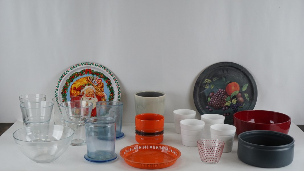 Glas skålar fat m.m. BC100