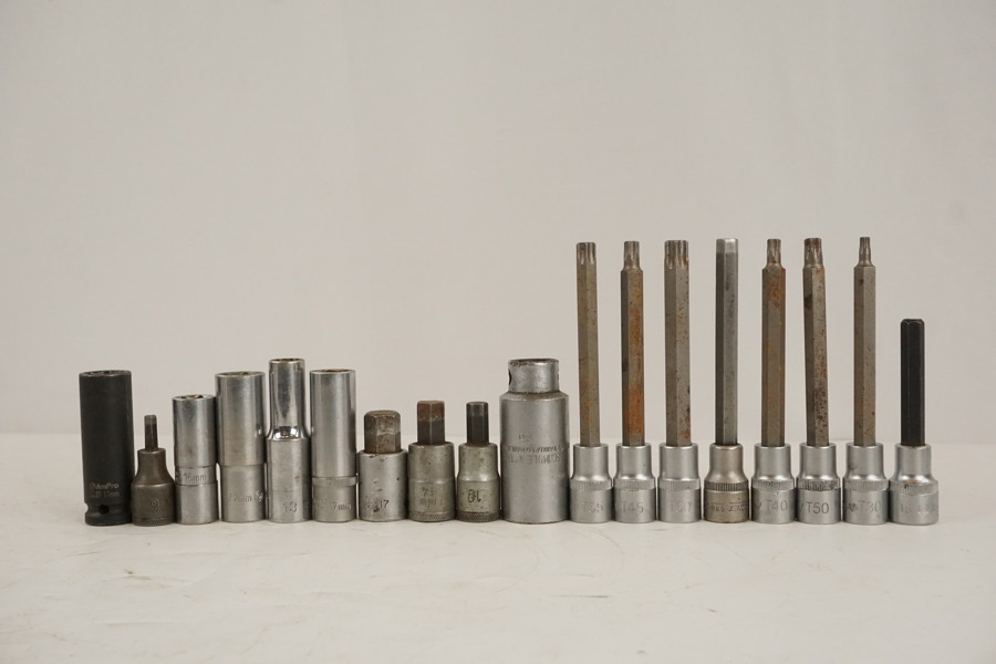 Diverse hylsor. D45