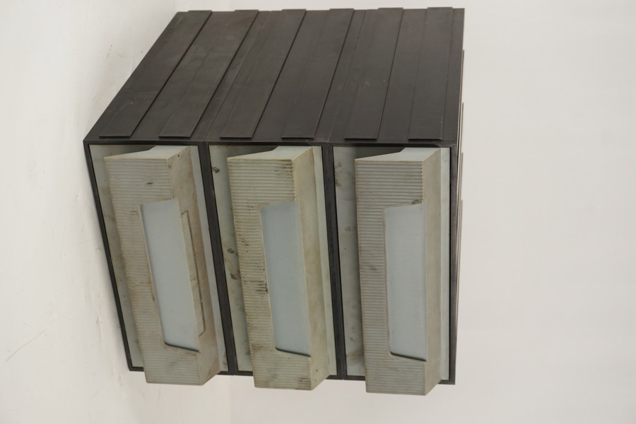 3-lådig Perry Plastic lådhurtsar. B306