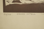 Litografi Erik Hemmingsson Grand Hotell 210/395. M21 (5)/