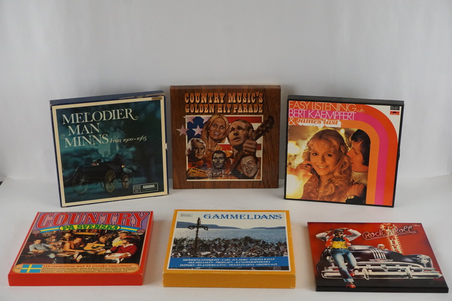 6st LP-boxar country m.m. BC95/