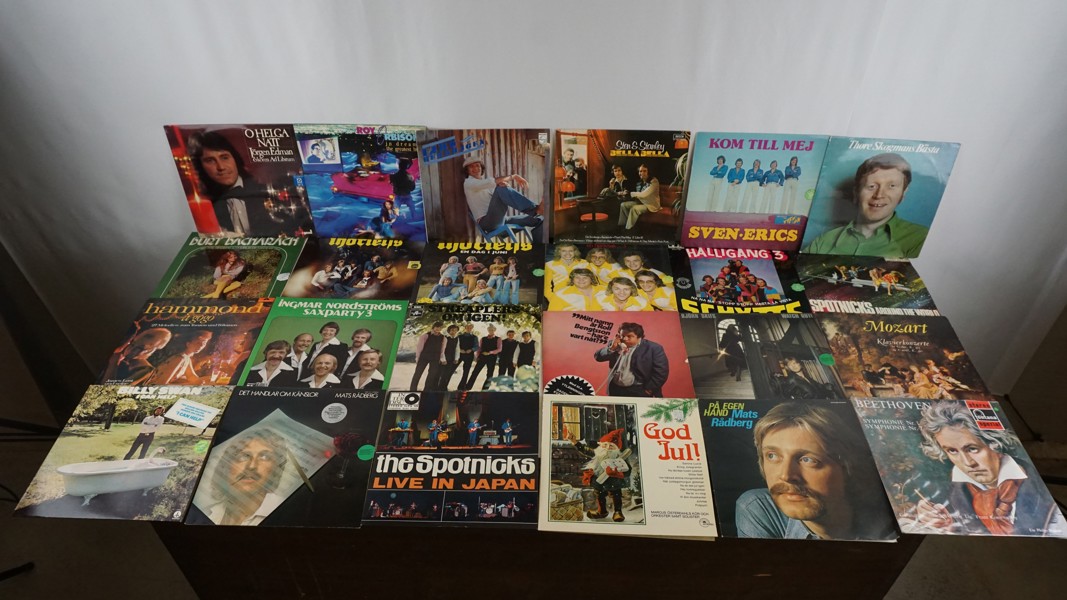 24st LP-skivor Thorleifs Jörgen Edman m.m. BC96/