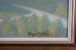 Marthelli signerad målning på pannå (Frösö kyrka) 101x72cm. M18/