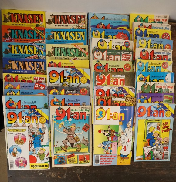 Knasen och 91:an serietidningar. A117