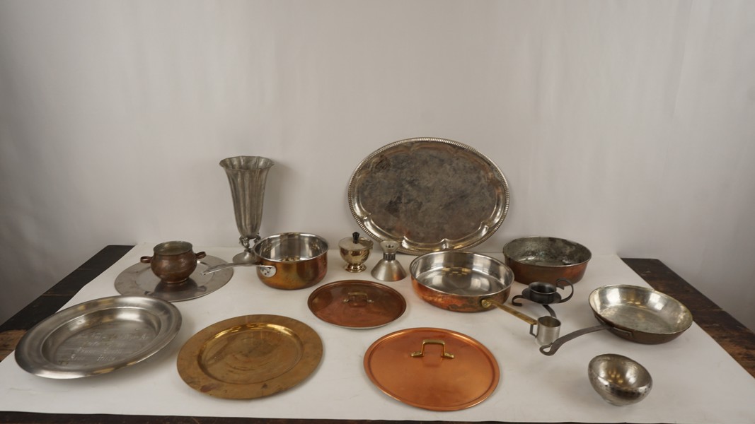 Kopparpannor fat tenn m.m. BC598