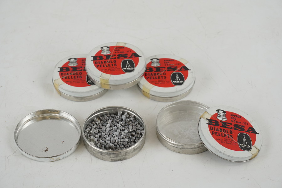 BESA Diabolo 4,5mm .177 luftgevärsskott. A249