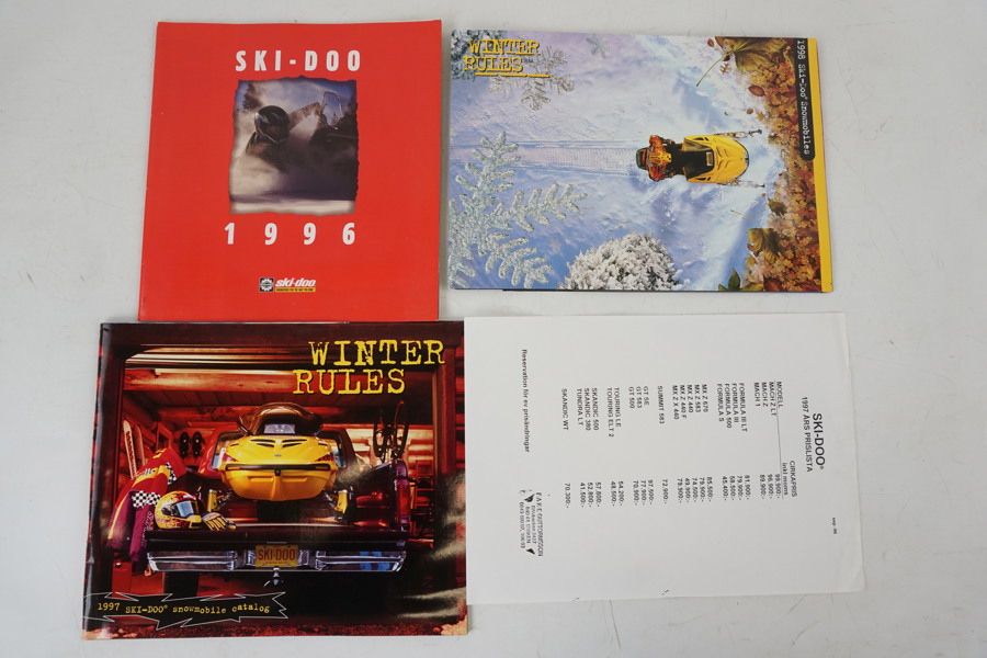 3st Ski-Doo Winter Rules Broschyrer 1996-98. A253