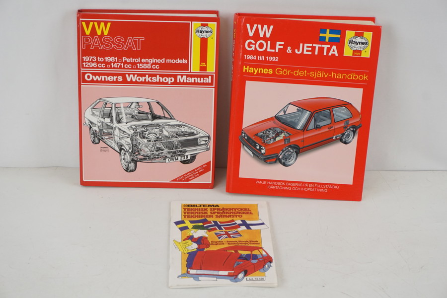 2st Haynes verkstadsböcker Passat Golf & Jetta m.m. A255