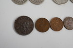 14st Äldre mynt Sverige Norge 1, 2 kronor m.m. A18