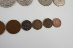 14st Äldre mynt Sverige Norge 1, 2 kronor m.m. A18