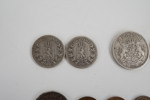14st Äldre mynt Sverige Norge 1, 2 kronor m.m. A18