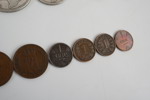 14st Äldre mynt Sverige Norge 1, 2 kronor m.m. A18