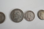 14st Äldre mynt Sverige Norge 1, 2 kronor m.m. A18