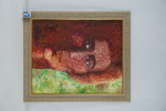 K. Ekelund signerad målning på duk (porträtt) 61x72cm. M5