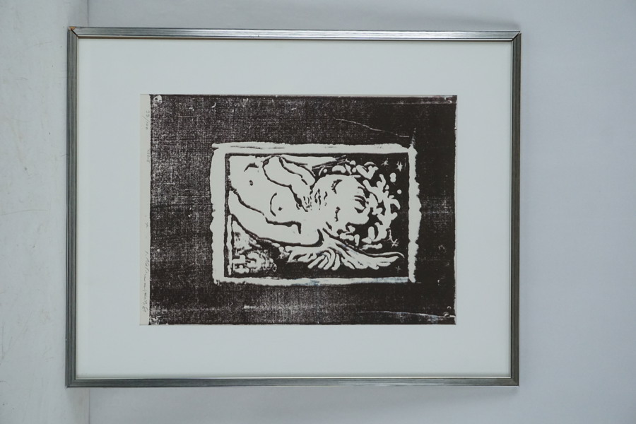 Jan Naliwajko signerad litografi (Kerub) 39x50cm. M7
