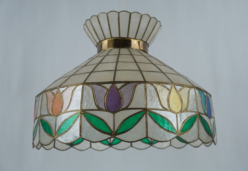 Taklampa Tiffanystil, 1900-talets. G18