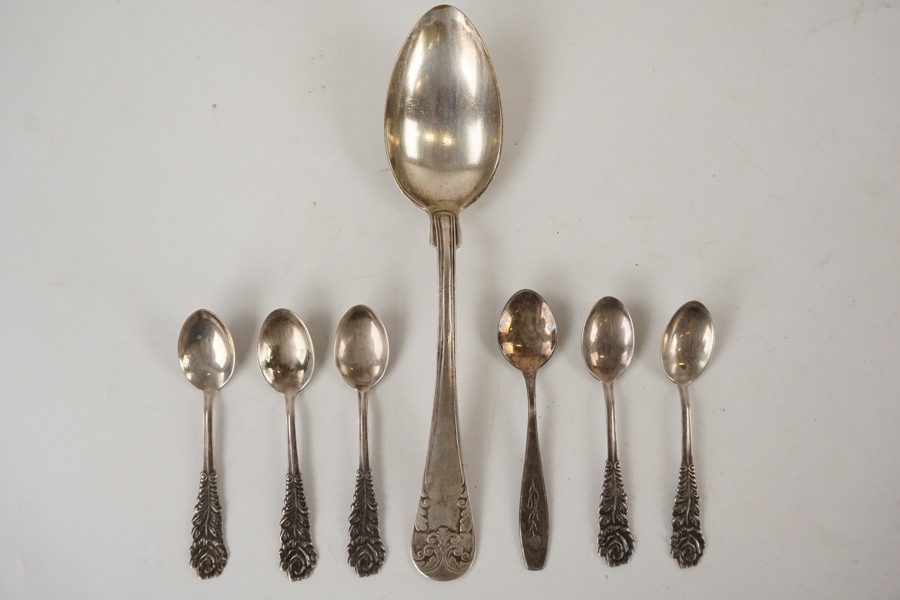 7 Silverskedar 125gram. A193