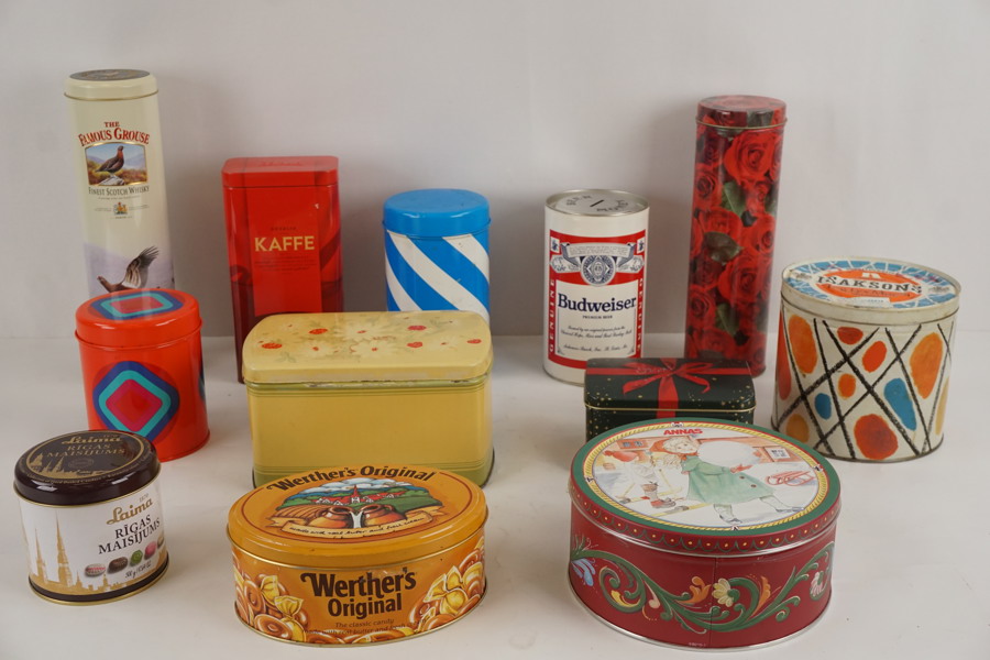 Plåtburkar Isaksons Budweiser m.m. BC183