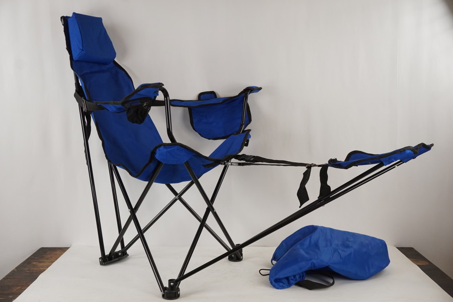Campingstol med fotstöd. B215