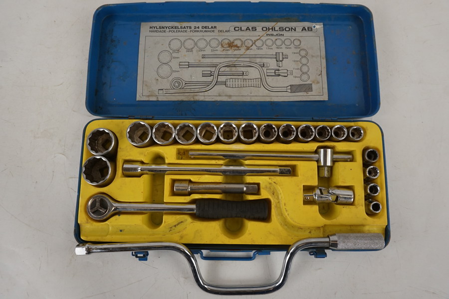 Clas Ohlson hylsnyckelsats 24-delar. D46