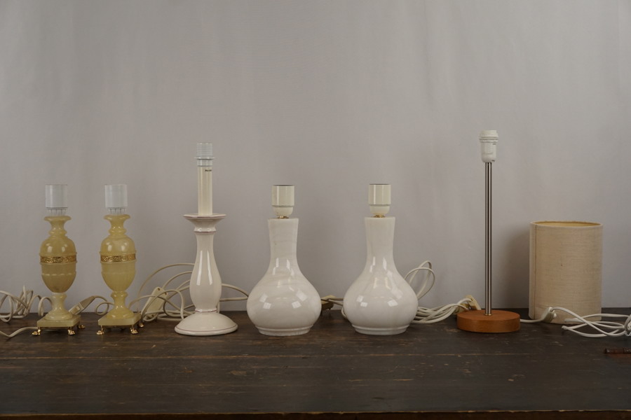 Bordslampor alabaster Ikea m.m. BC270