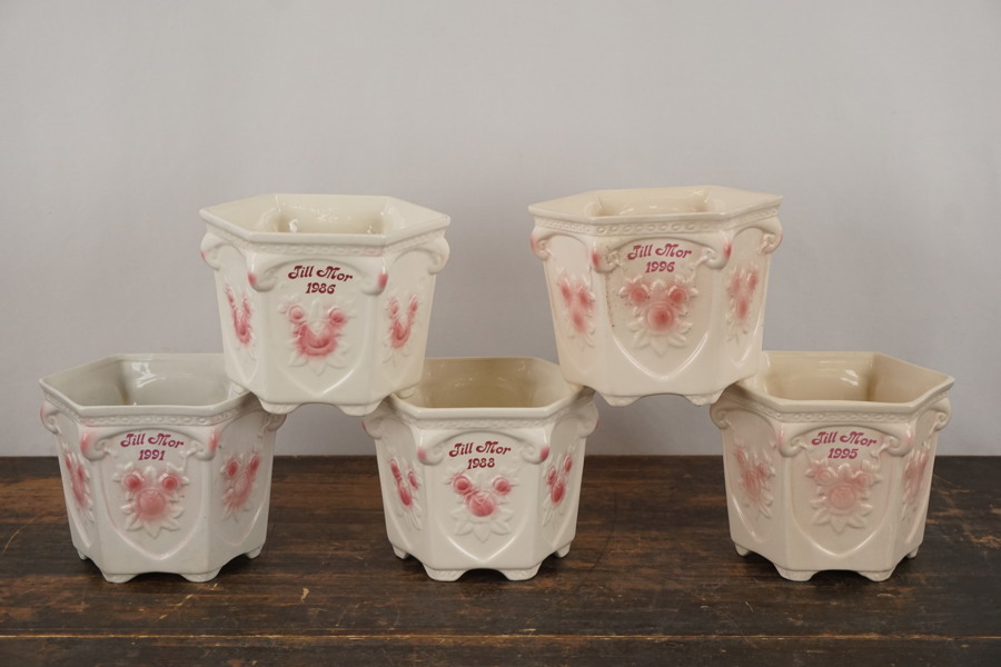 5 Interflora Till Mamma krukor. Bc349